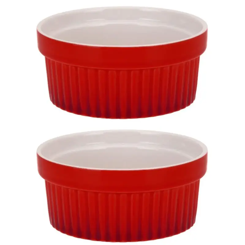Ostatnia szansa Kolorowe ceramiczne miseczki, kokilki wielofunkcyjne 260 ml - 2szt.