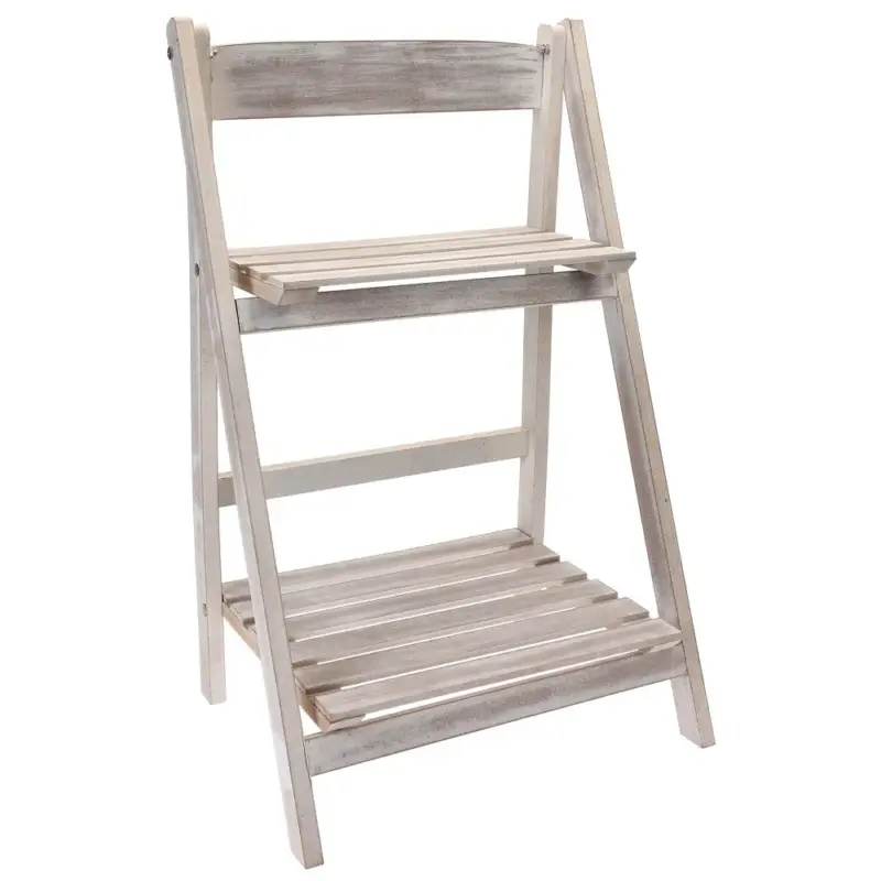 Oferta czasowa Drewniany stojak, kwietnik, organizer - 2 poziomy