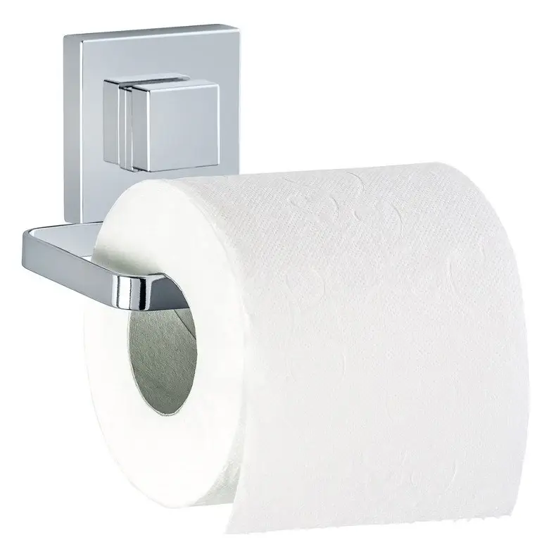 Uchwyt na papier toaletowy QUADRO, Vacuum-Loc - stal nierdzewna, WENKO Szybka dostawa