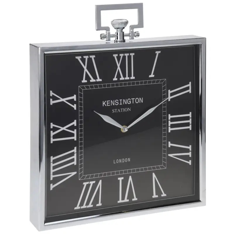 Metalowy zegar KENSINGTON STATION stołowy Oferta