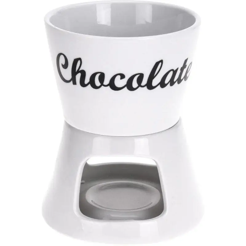 Bezpieczna płatność Zestaw do fondue, ceramiczny zestaw do podgrzewania czekolady w komplecie z widelczykami
