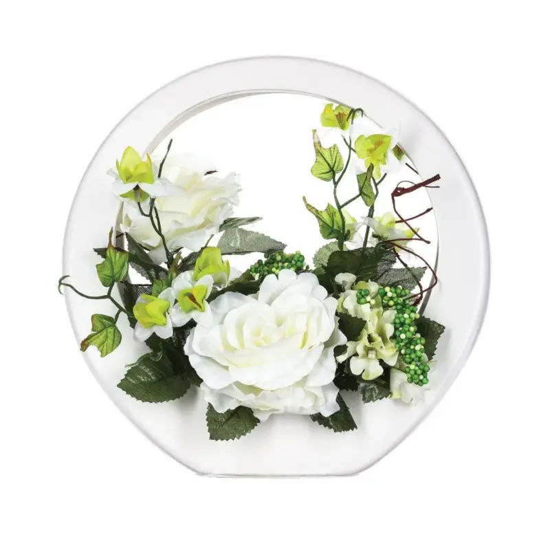 Najlepsza cena Kompozycja kwiatowa, różowy bukiet, 28 cm