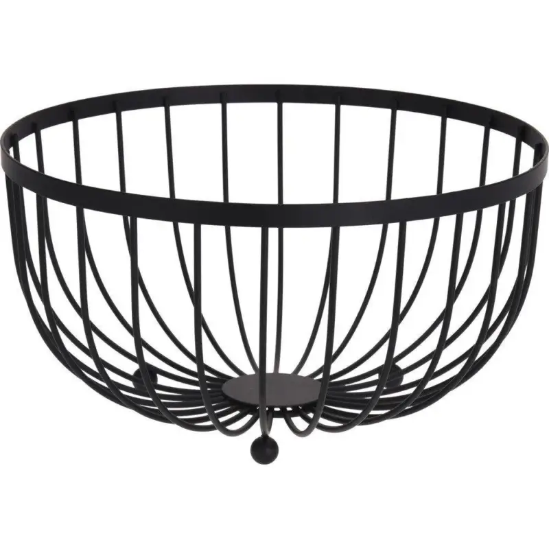 Darmowy zwrot Kosz na owoce i warzywa, Ø 25 cm, metalowy