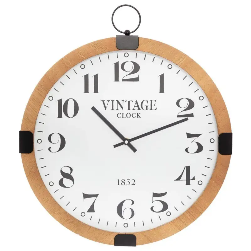 Cichy zegar ścienny Vintage, zegar do kuchni, salonu, czytelny, Ø 38 cm Oferta czasowa