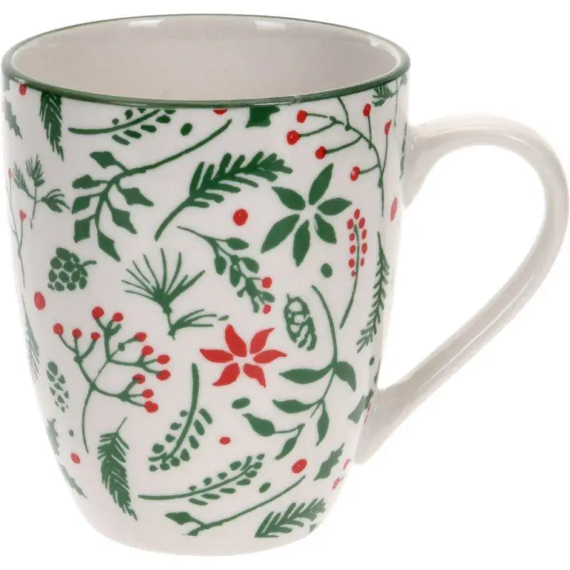 Szybka wysyłka Kubek z motywem świątecznym, porcelanowy, 300 ml