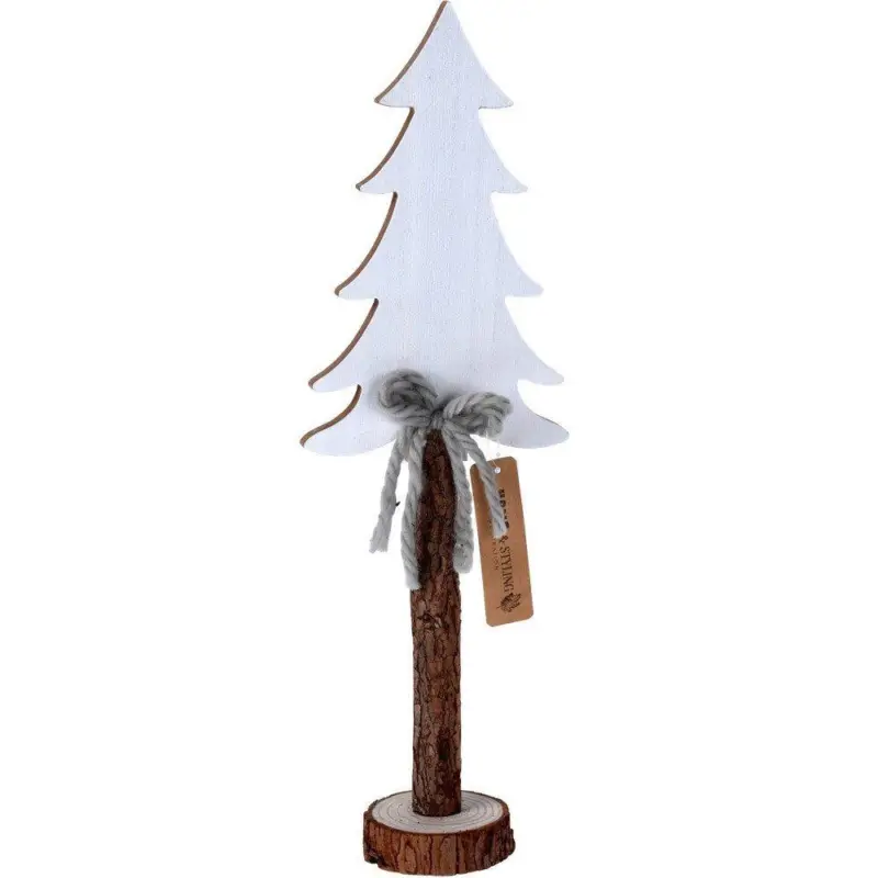 Bezpieczna płatność Choinka drewniana na pniu, 56 cm