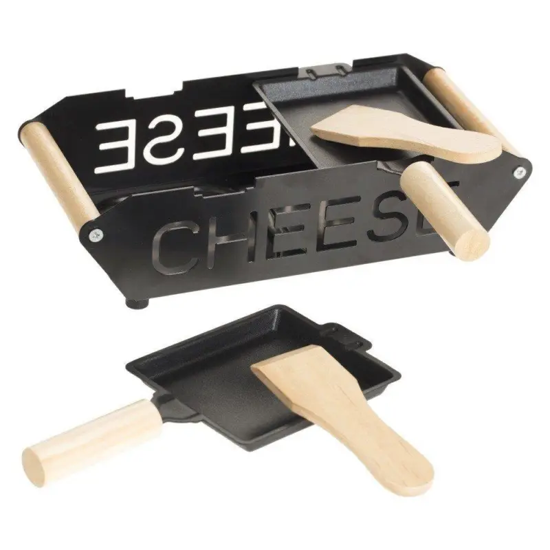 Zestaw do Raclette dla 2 osób, 23x10 cm, metalowy Szybka wysyłka