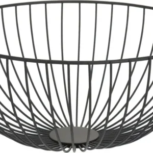 Bezpieczne zakupy Kosz na owoce metalowy Ø 30 cm, czarny