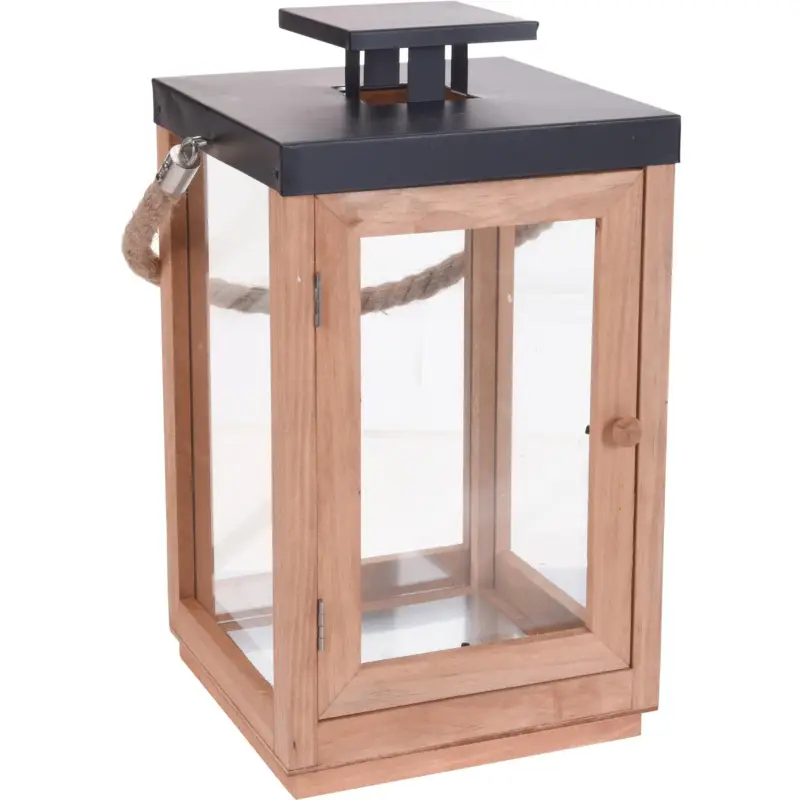 Lampion dekoracyjny, 20 x 36 cm, drewniany Oferta