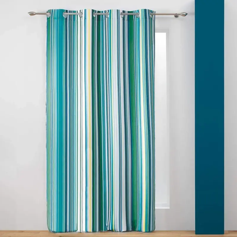 Taniej Zasłona okienna COLOR LINE, 140 x 260 cm, kolorowe pasy