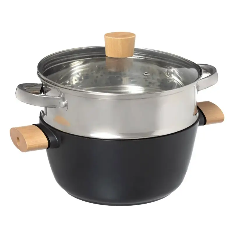 Garnek do gotowania na parze EQUILIBRE, aluminiowy Obniżka ceny