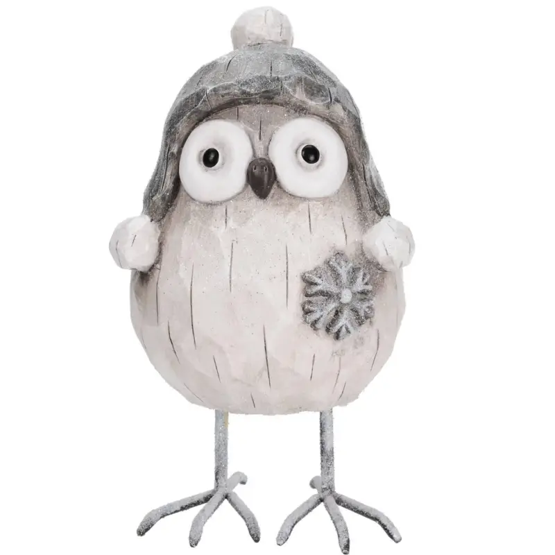 Dostępne od ręki Figurka sowa w czapce, 36 cm