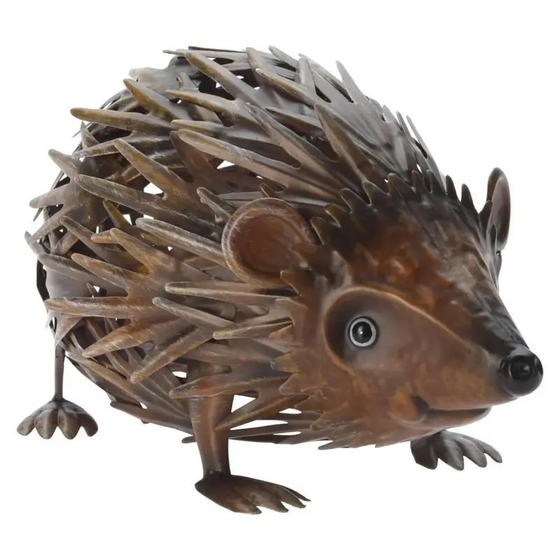 Figurka ogrodowa jeż, 25 x 11 x 12,5 cm, metal Do wyczerpania zapasów