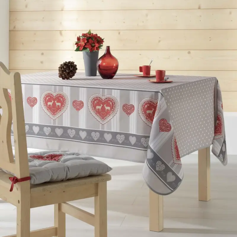 Cena promocyjna OUTLET Obrus na stół 150 x 240 cm EDELWEISS, szary