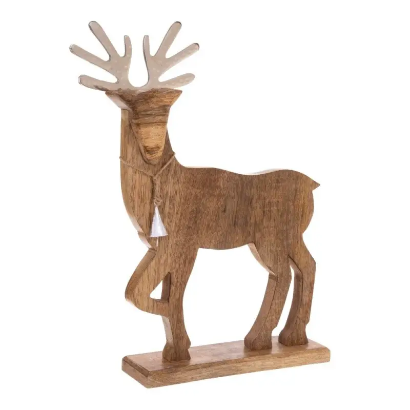 Dostępne od ręki Figurka drewniana świąteczna RENIFER, 50 cm