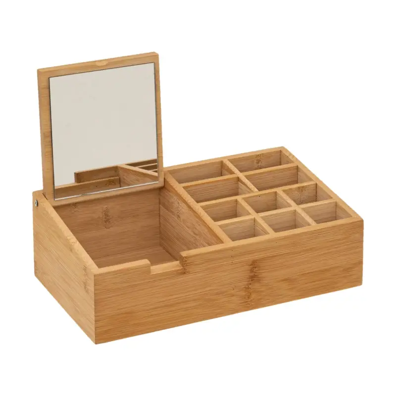 Nowość Organizer bambusowy z lusterkiem, 24 x 14 cm