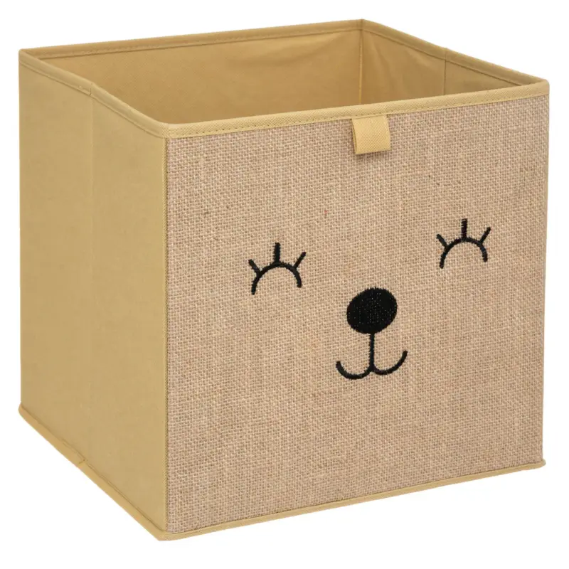 Pojemnik na zabawki jutowy HAPPY PUPPY, 29 x 29 cm Ostatnia szansa