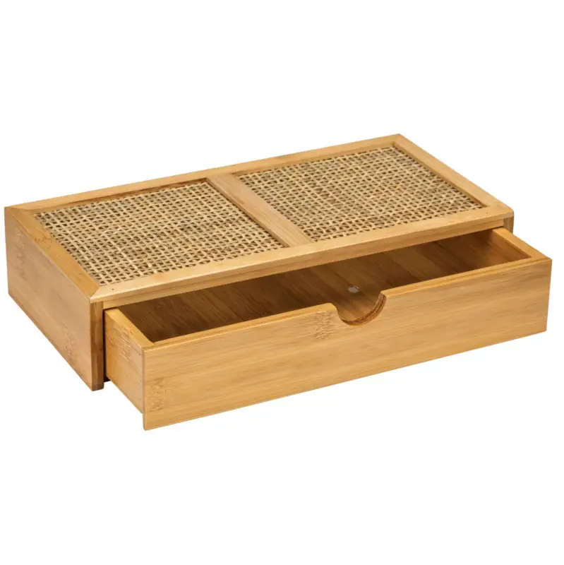 Szufladka na kosmetyki ALLEGRE BAMBOO, 28 x 6 x 14 cm, WENKO Wysoka jakość