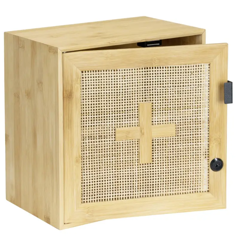 Apteczka ALLEGRE BAMBOO, 30 x 30 cm, WENKO Tylko do końca tygodnia
