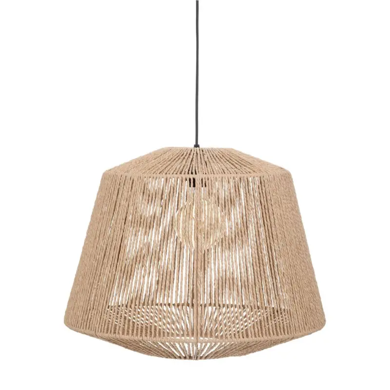 Wyprzedaż Lampa wisząca z plecionki Jily, metal, Ø 48 cm