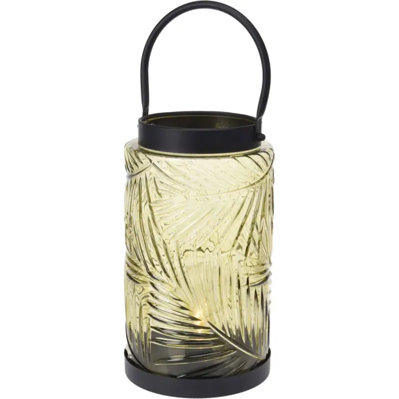 Bestseller Latarenka LED, kolorowe szkło, 26 cm
