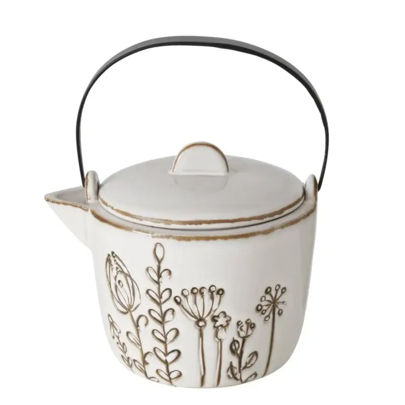 Porcelanowy dzbanek z żelazną rączką, Bloma, 1200 ml Darmowy zwrot