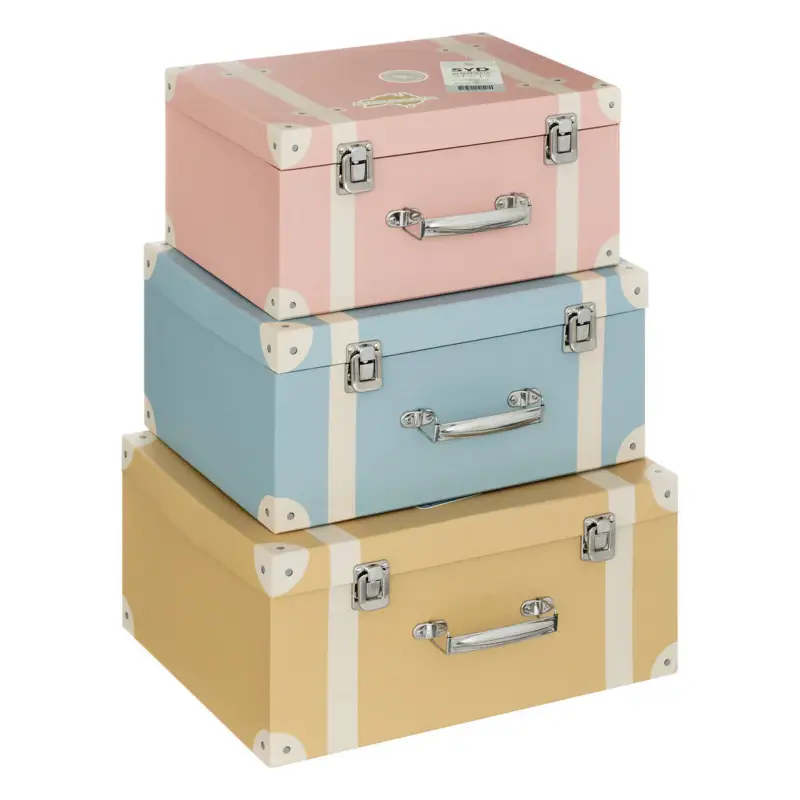 Oferta czasowa Pudełka dekoracyjne kuferki SUITCASE, 3 sztuki