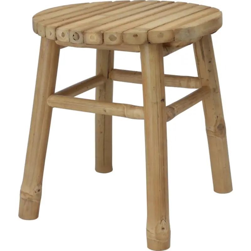 Taboret bambusowy, niski, Ø 35 x 38 cm Dodaj do koszyka
