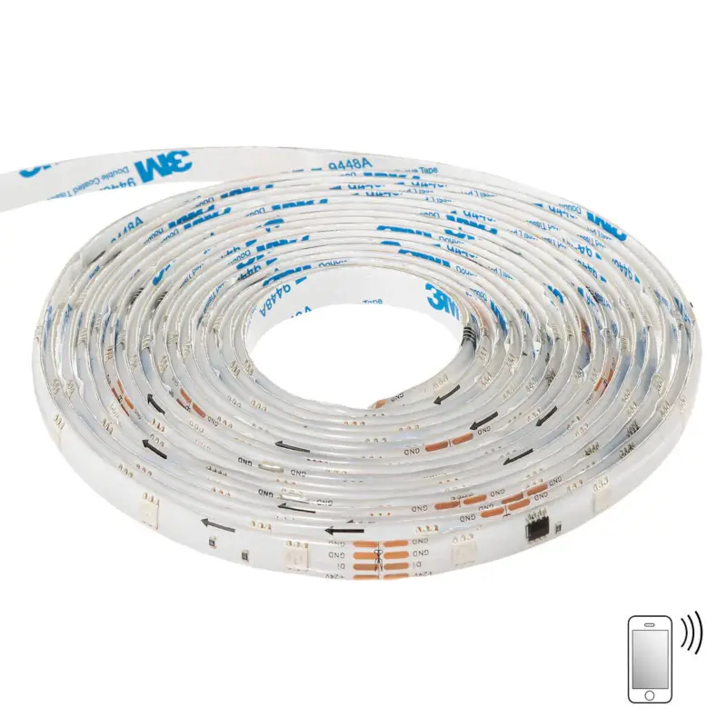 5-metrowa taśma LED RGB, na bluetooth i na pilota Ekspresowa dostawa