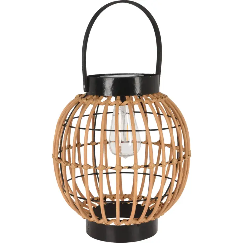 Dodaj do koszyka Lampka solarna z uchwytem, pleciona, wys. 30,2 cm