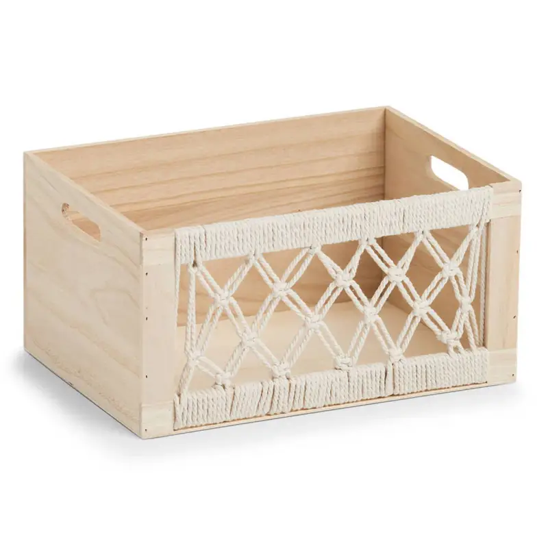 Oferta czasowa Drewniane pudełko z ażurowym frontem BOHO, 35 x 25 x 18 cm