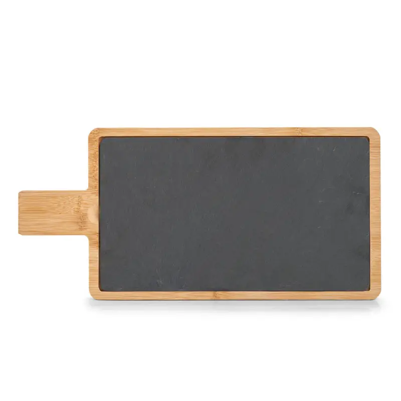 Deska do serwowania łupkowa, z bambusowym uchwytem, 40 x 19 cm Niska cena