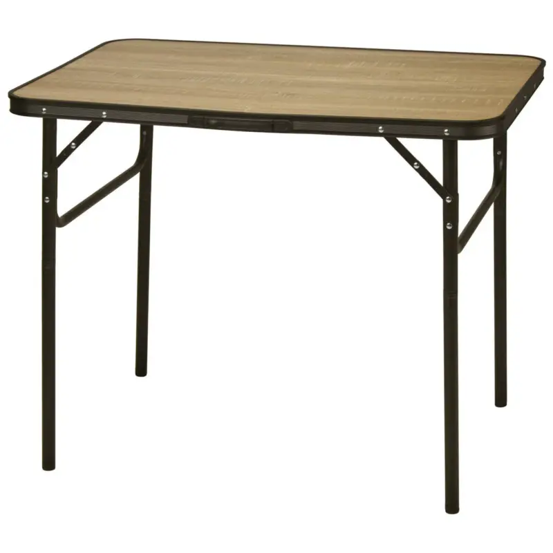 Stolik kempingowy z motywem drewna, składany, 90 x 60 x 30 cm Najlepsza cena