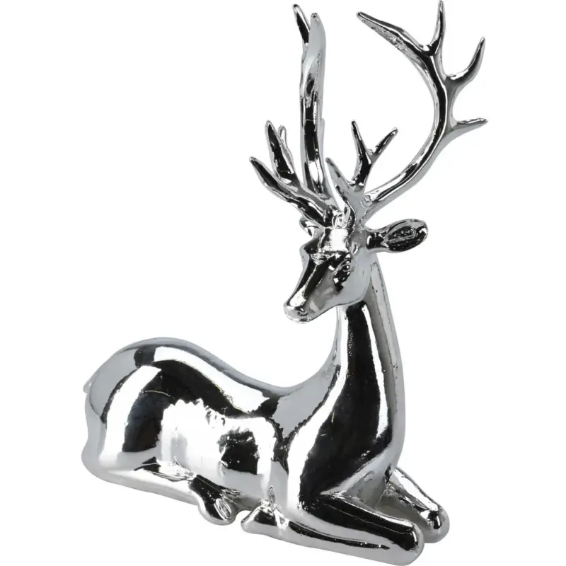 Łatwy zwrot Metaliczna figurka renifer, 20 cm