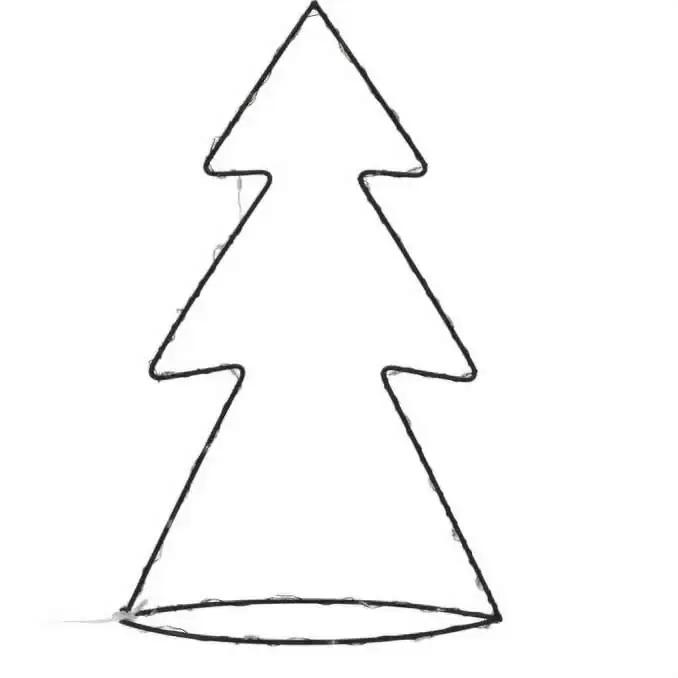 Cena promocyjna Prosta figurka druciana z dekoracją LED, 34 cm