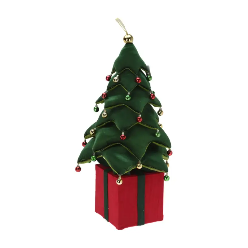 Zniżka Pluszowa choinka, dekoracja z LED, 115 cm