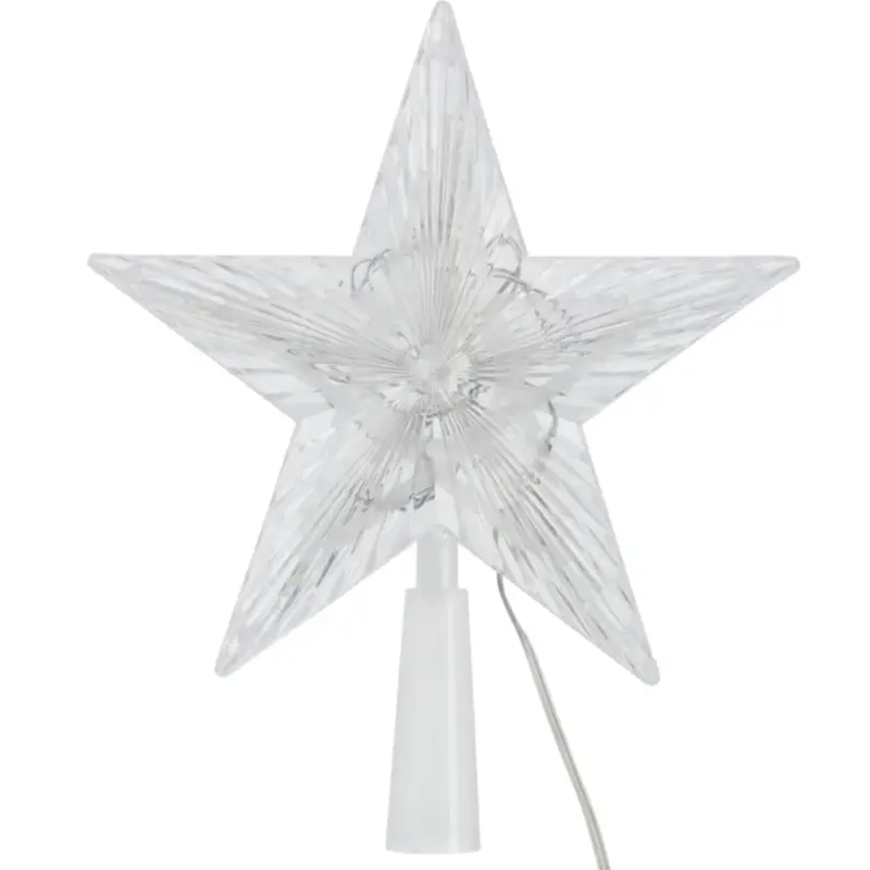 Czubek na choinkę gwiazda LED, 21 cm Rabat