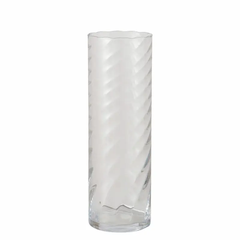 Promocja Szklany cylindryczny wazon BILA, 45 cm