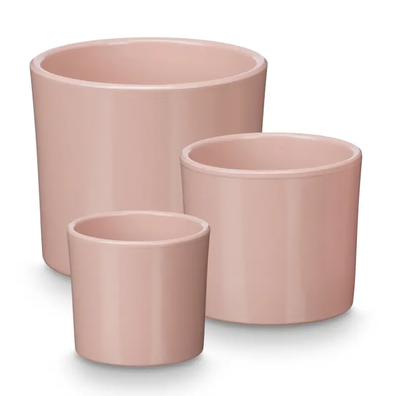 Bezpieczna płatność Doniczki ceramiczne, 3 sztuki, Ø 14, 17, 22 cm