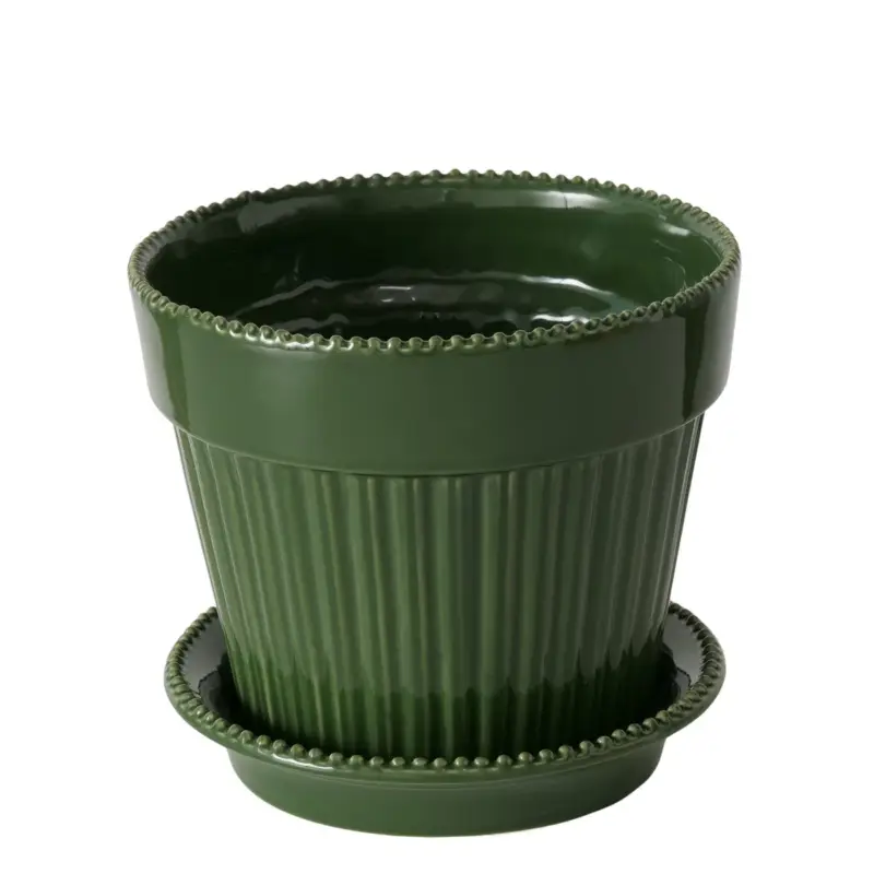 Rabat Doniczka ceramiczna z podstawką JUNIPER, 15 cm