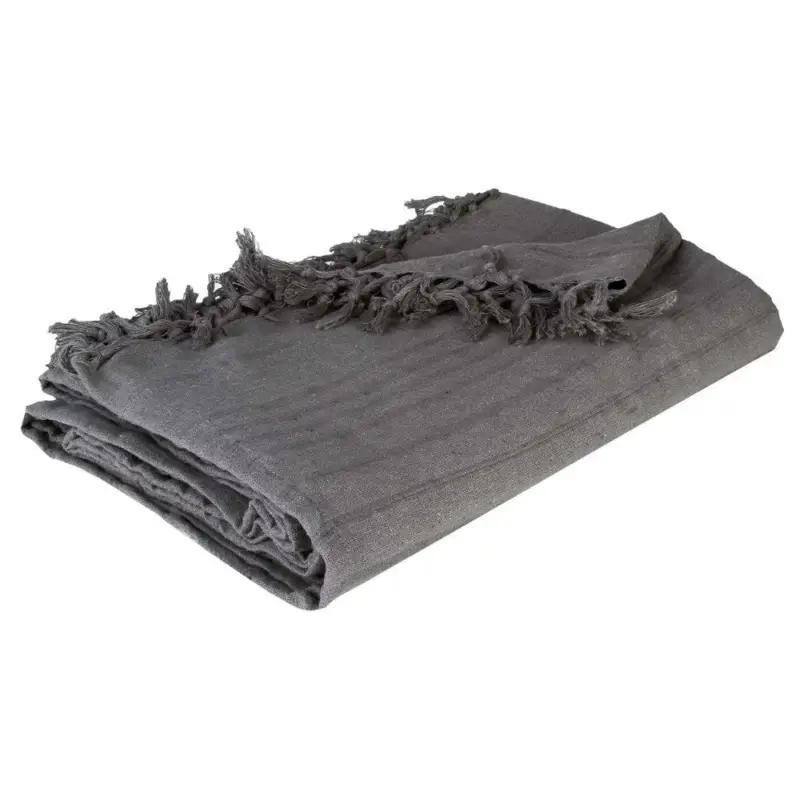 OUTLET Narzuta z frędzlami na łóżko, 160 x 220 cm Wyprzedaż