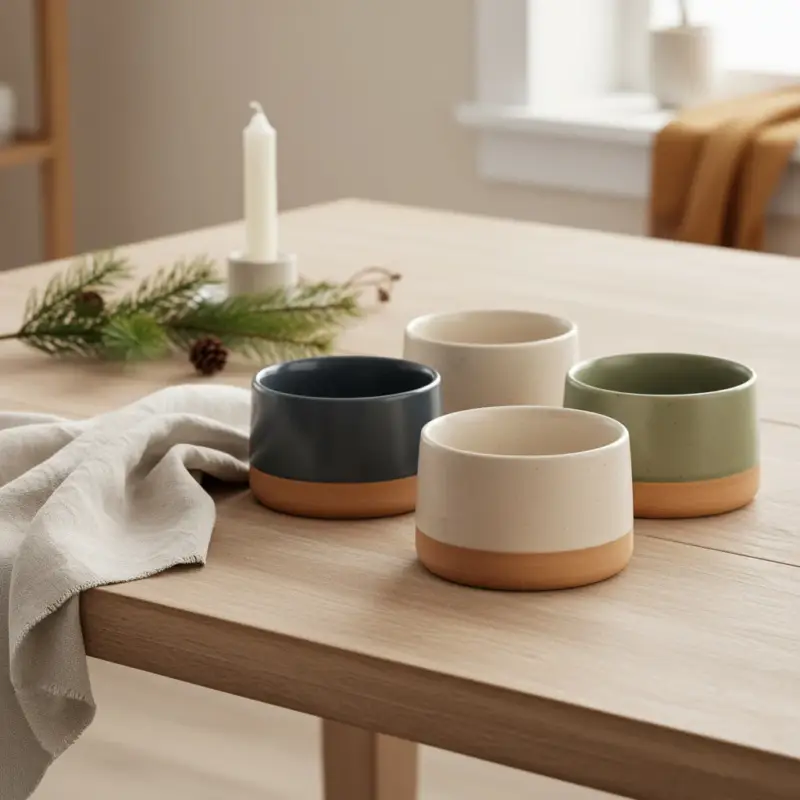 Ceramiczne miseczki na przekąski VOYO, 4 x Ø 9,5 cm Ekspresowa dostawa