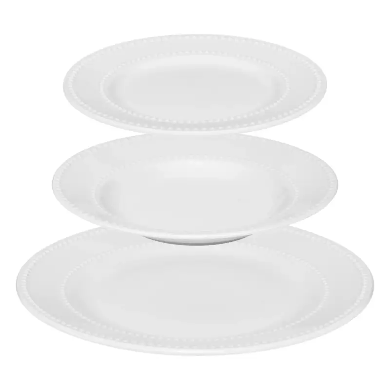18-częściowy serwis obiadowy PEARL, porcelana Nowość