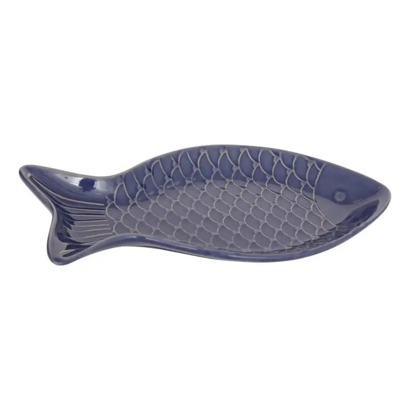 Bestseller Ceramiczny talerzyk dekoracyjny w kształcie ryby, 31 x 16 cm