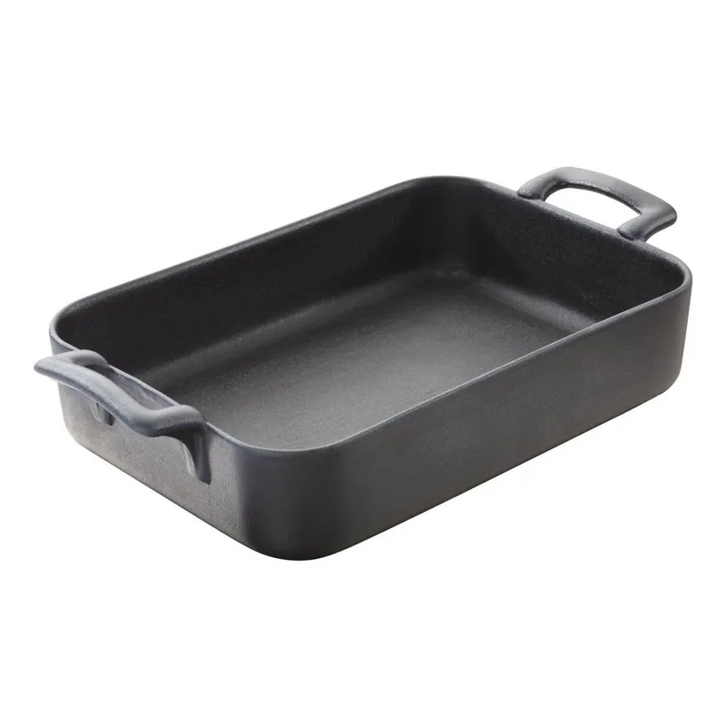 Nowy Naczynie do pieczenia BELLE CUISINE 1,7 l, prostokątne, czarny mat, porcelana, REVOL