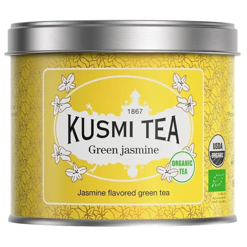 Zielona herbata jaśminowa, puszka herbaty liściastej 90 g, Kusmi Tea Nowość