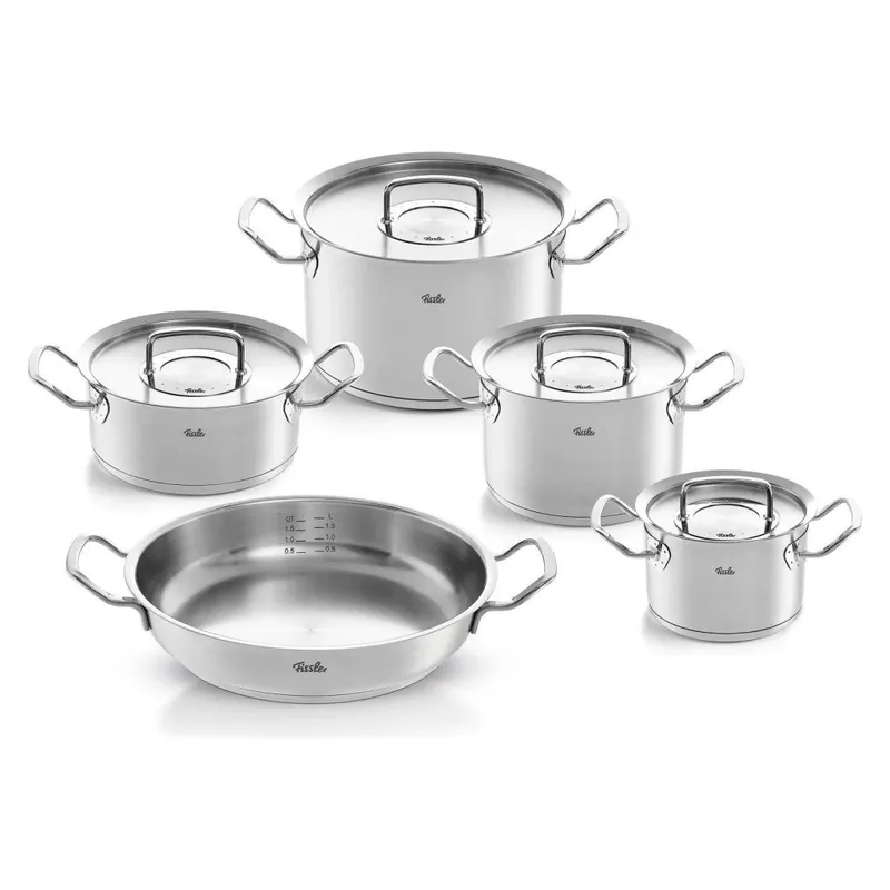 Dodaj do koszyka Zestaw patelni i garnków ORIGINAL-PROFI COLLECTION, 5 el., stal nierdzewna, indukcja, Fissler
