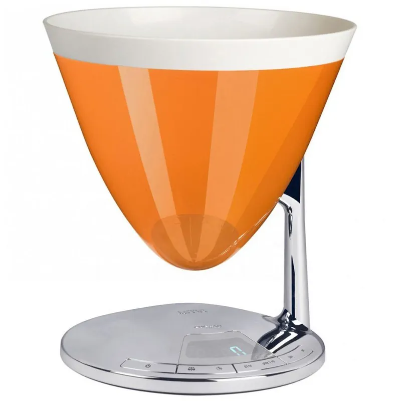 Oferta limitowana Waga kuchenna UMA pomarańczowa, stal nierdzewna, Bugatti