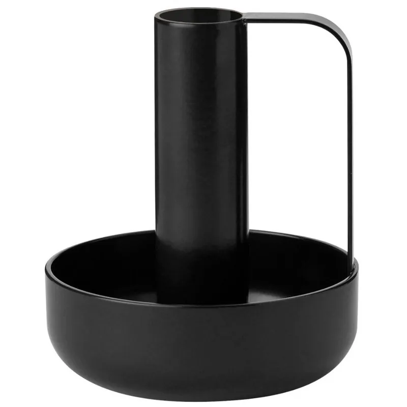 Wyjątkowa oferta Świecznik IDA 10 cm, czarny, żelazny, Stelton