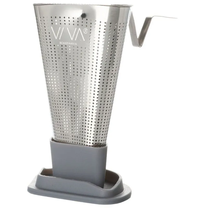 Zaparzaczka do herbaty INFUSION 9 cm, szara, stal nierdzewna, Viva Scandinavia Zamów teraz
